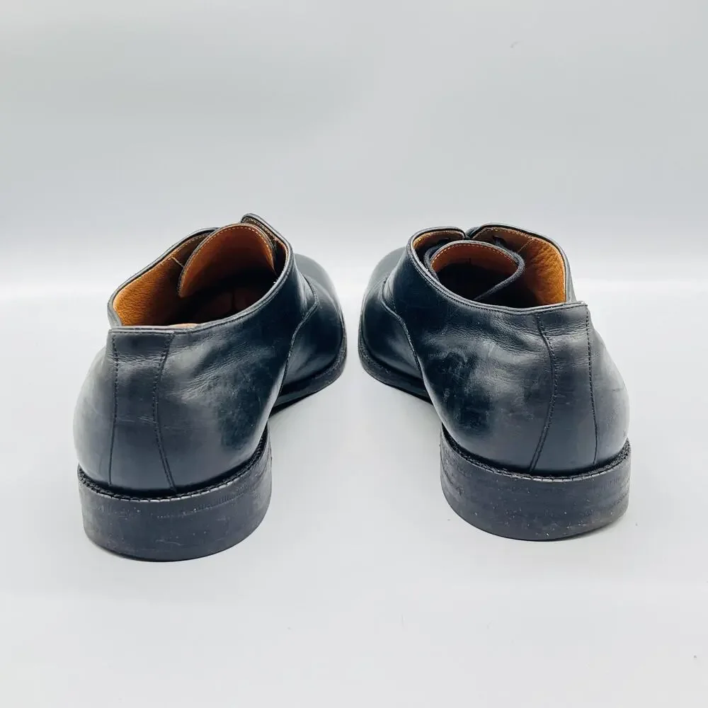 Beckett Simonon Shoes Mens 14 Black Leather Cap Toe Lace Up Oxford Dress Formal